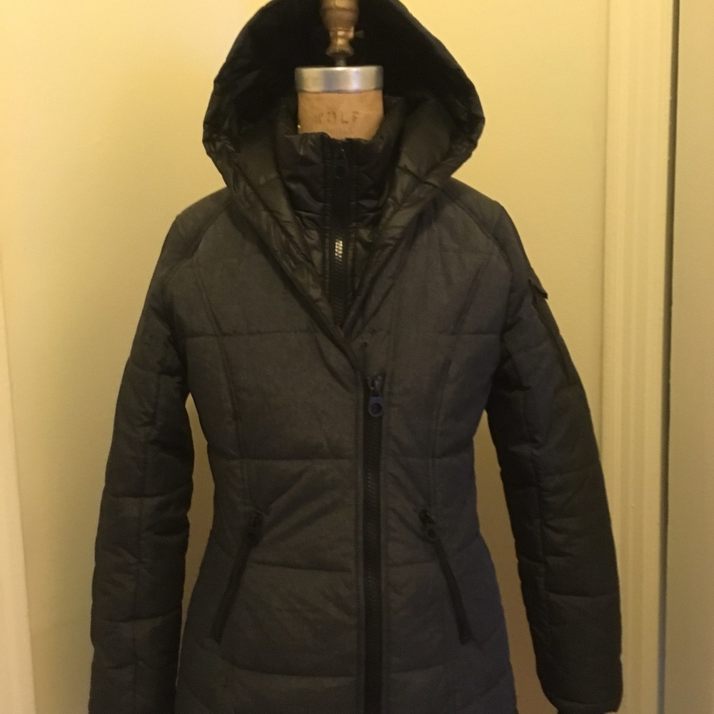 Winter Grey Down Hoody Jacket size S/P